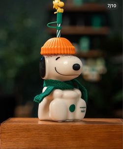 Snoopy Starbucks Glass Cup