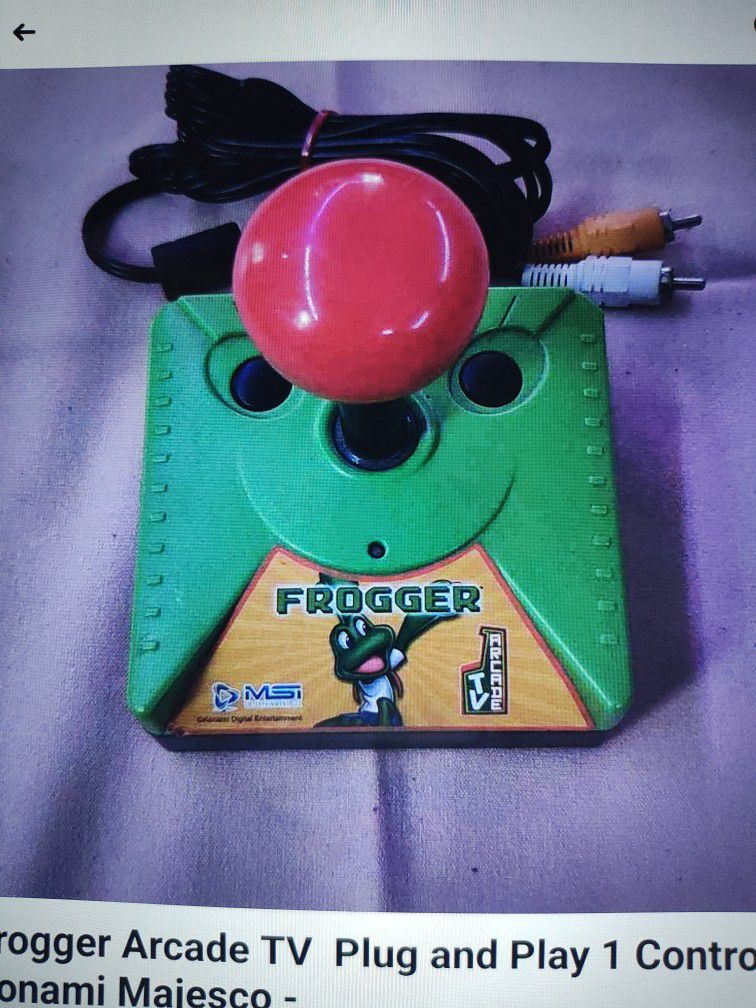 Frogger Arcade TV Plug And Play One Controller Konami Majesco.