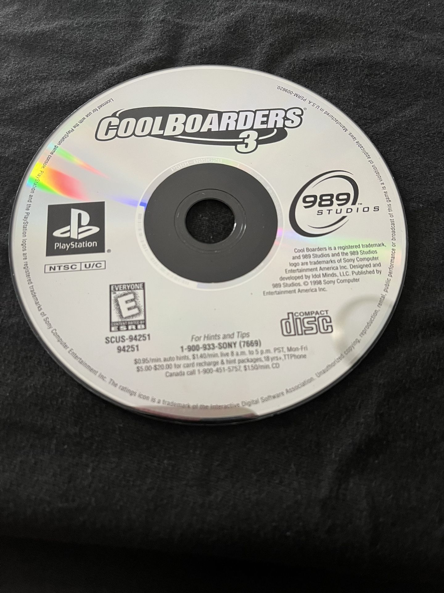 $5 Cool boarders 3 PS1 PlayStation