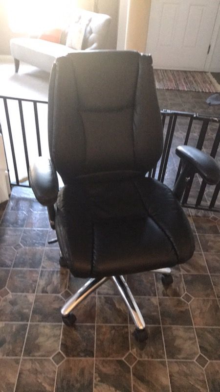 Desk chair leather