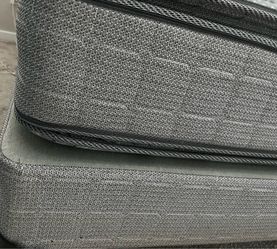 King pillow top mattress and box springs and frame