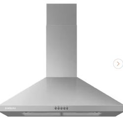 30 in. Wall Mount Range Hood with LED Lighting in Stainless Steel