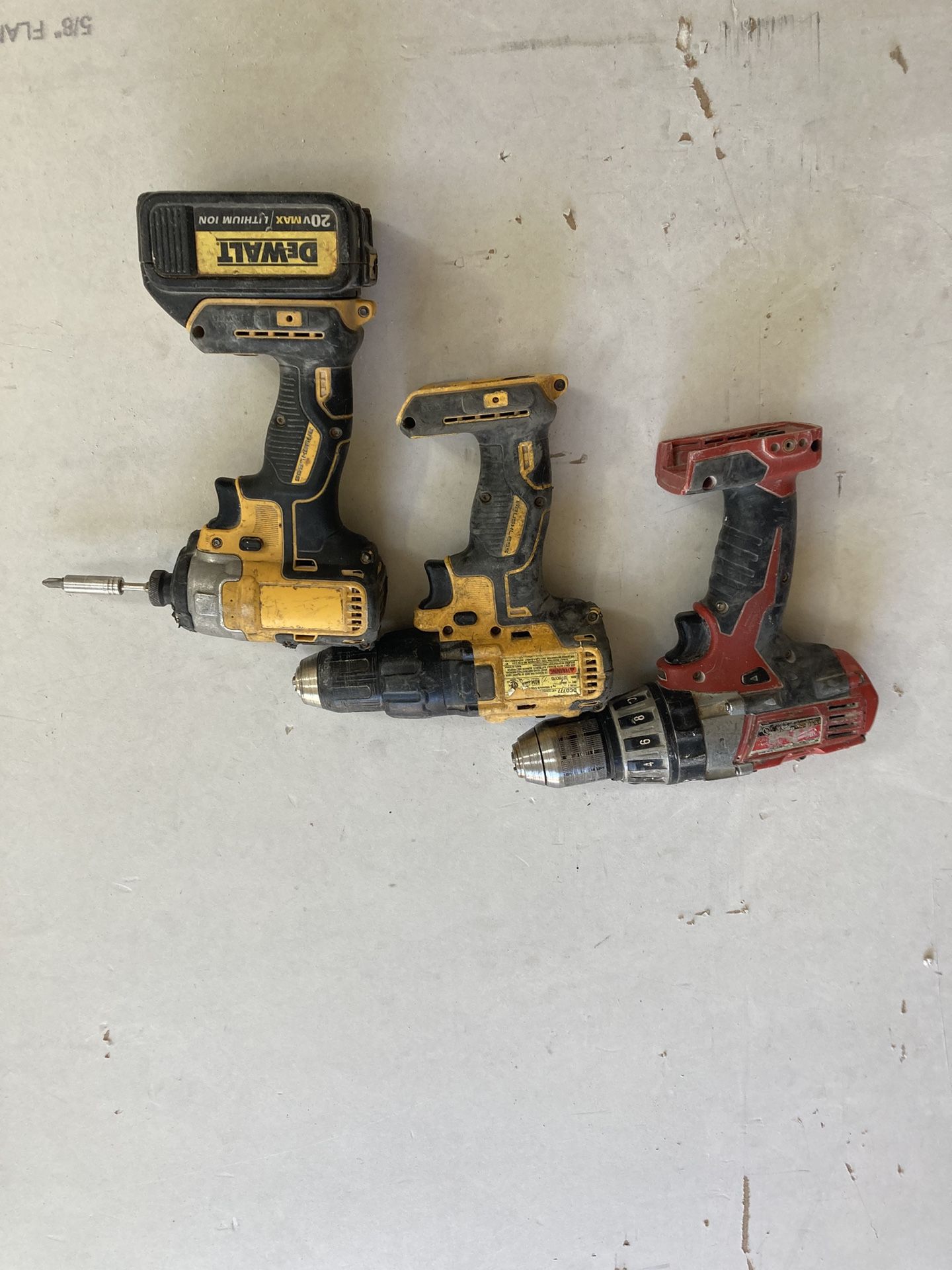 FOR SALE TWO DRILLS AND ONE IMPACT