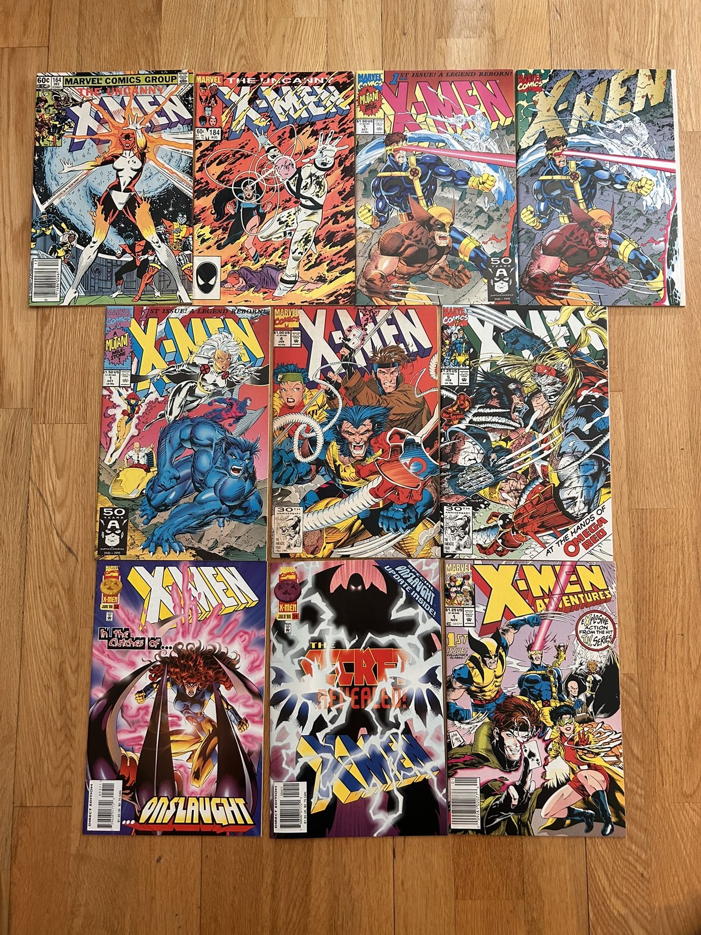 All Keys! Uncanny X-Men Marvel Comic Book Lot Mostly Copper Age