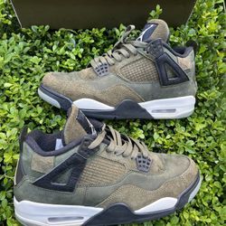Size 10 - Jordan 4 SE Retro Low Craft - Olive