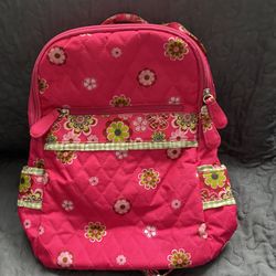 Pink Floral Backpack