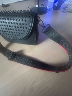 Christian Louboutin Black Spiked Crossbody Bag