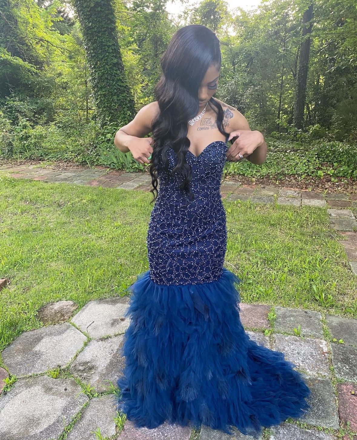 Blue Prom dress 
