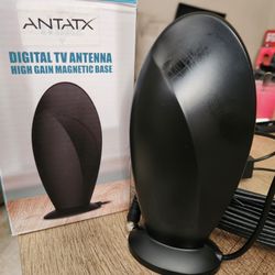 2026 Antenna for Smart TV and Older TV, Long Range 360° Reception TV Antenna Indoor with Amplifier 