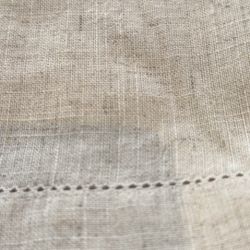 100 Beige Linen Hemstitch Napkins