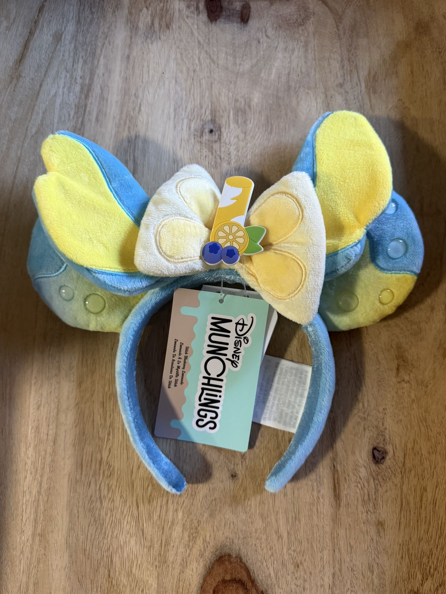 New Disney Parks Stitch Blueberry Lemonade Headband