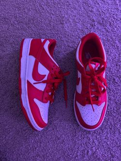 Red+White Nike Dunks