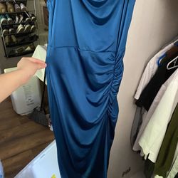 Blue Tight Fit Dress 