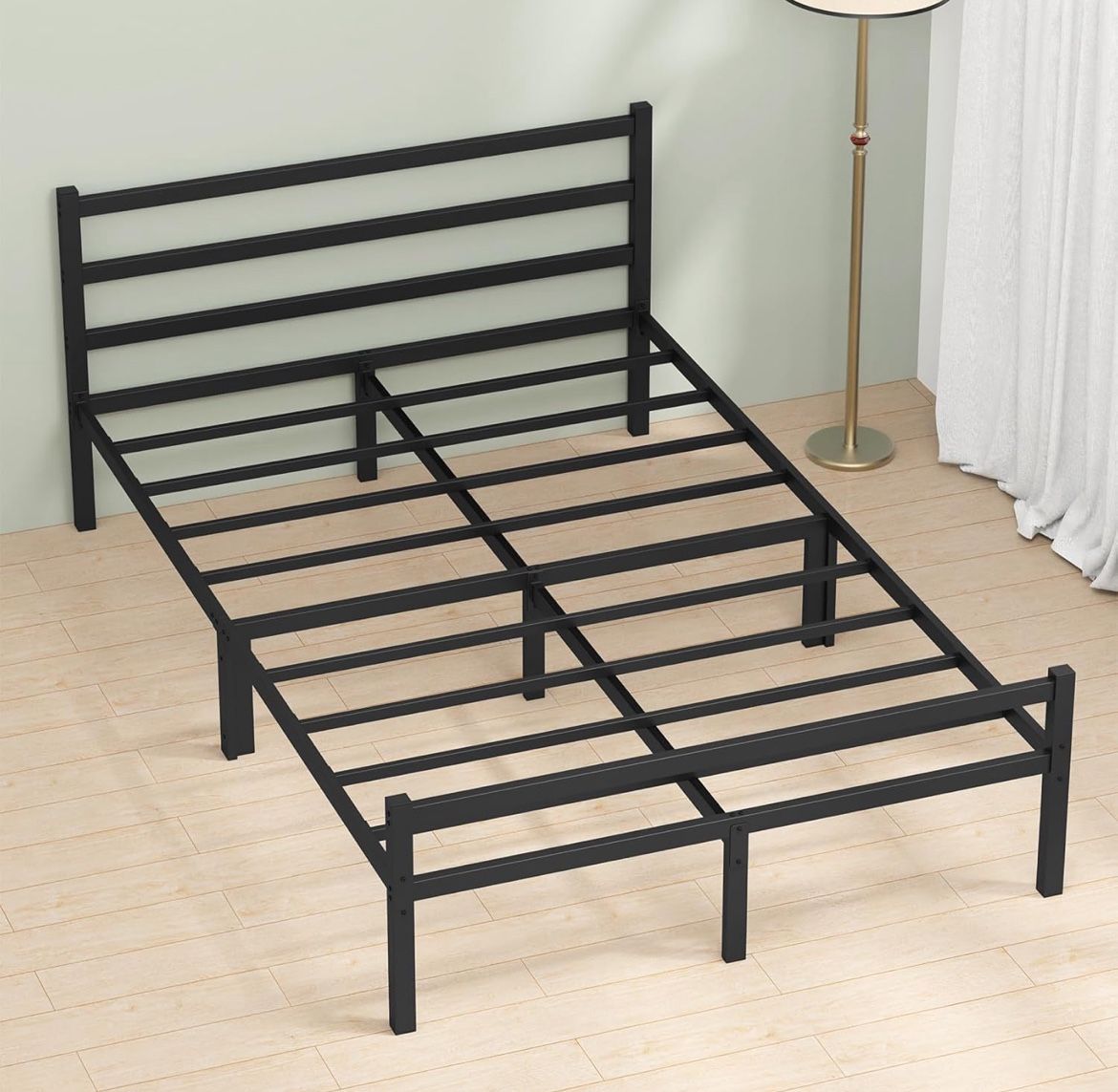 Black Metal Queen Bed Frame