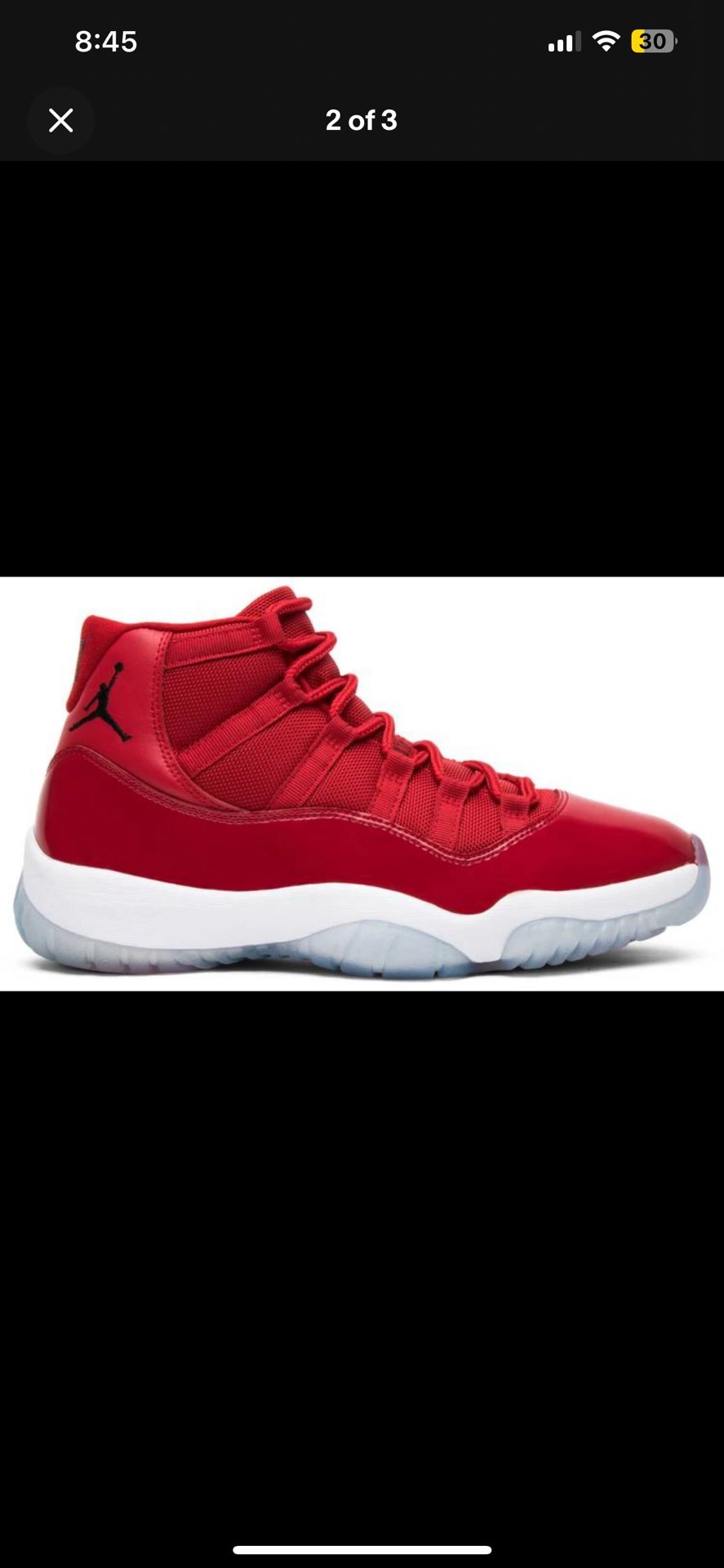 Jordan 11 Win Like 96 Size 8
