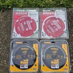 Diablo& Dewalt 7 1/4 Hardie Blades