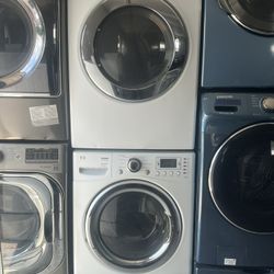 LG Washer/Dryer Set White 