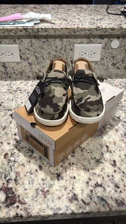 Hey Dude Camo Canvas Slip-On Shoes