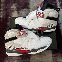 jordan 8 white true red bugs bunny sz10.5
