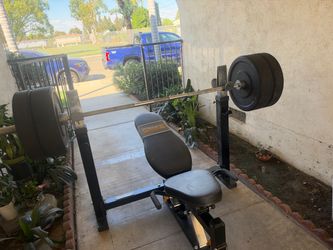 Olympic weight set.