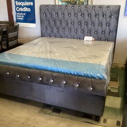 New King Size Bed With Mattres Free Delivery 🚚 