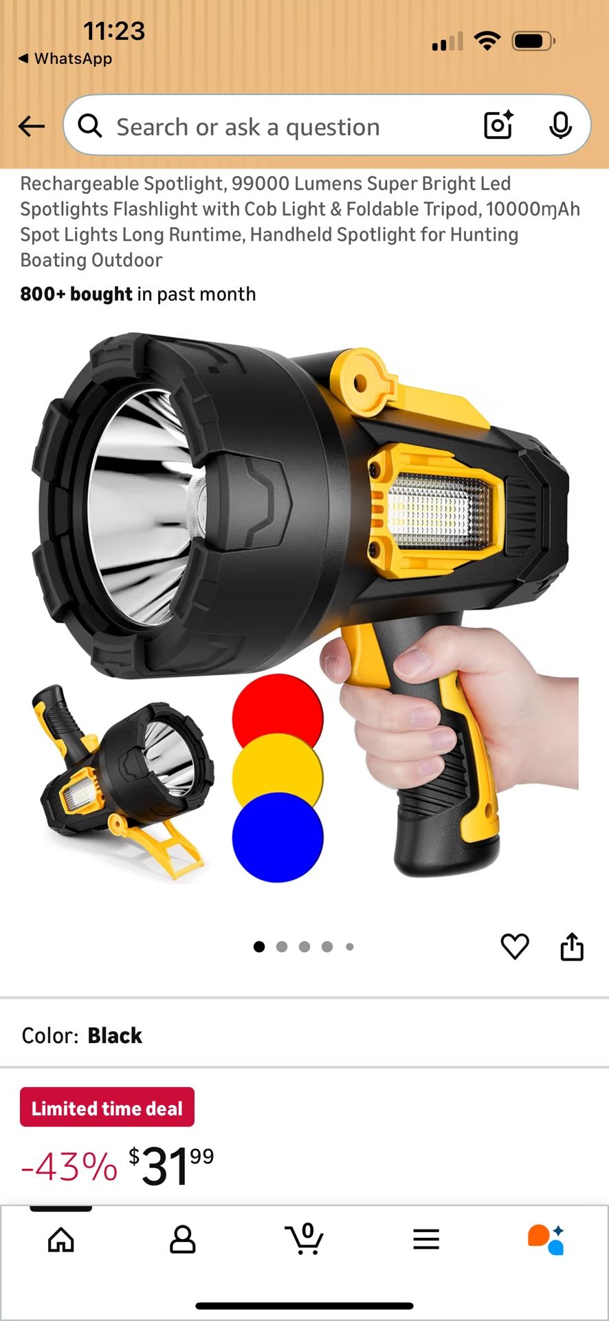 Rechargeable Spotlight