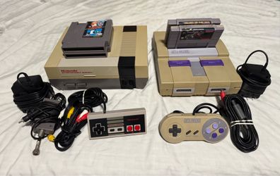Nintendo NES & Super Nintendo  $80 each