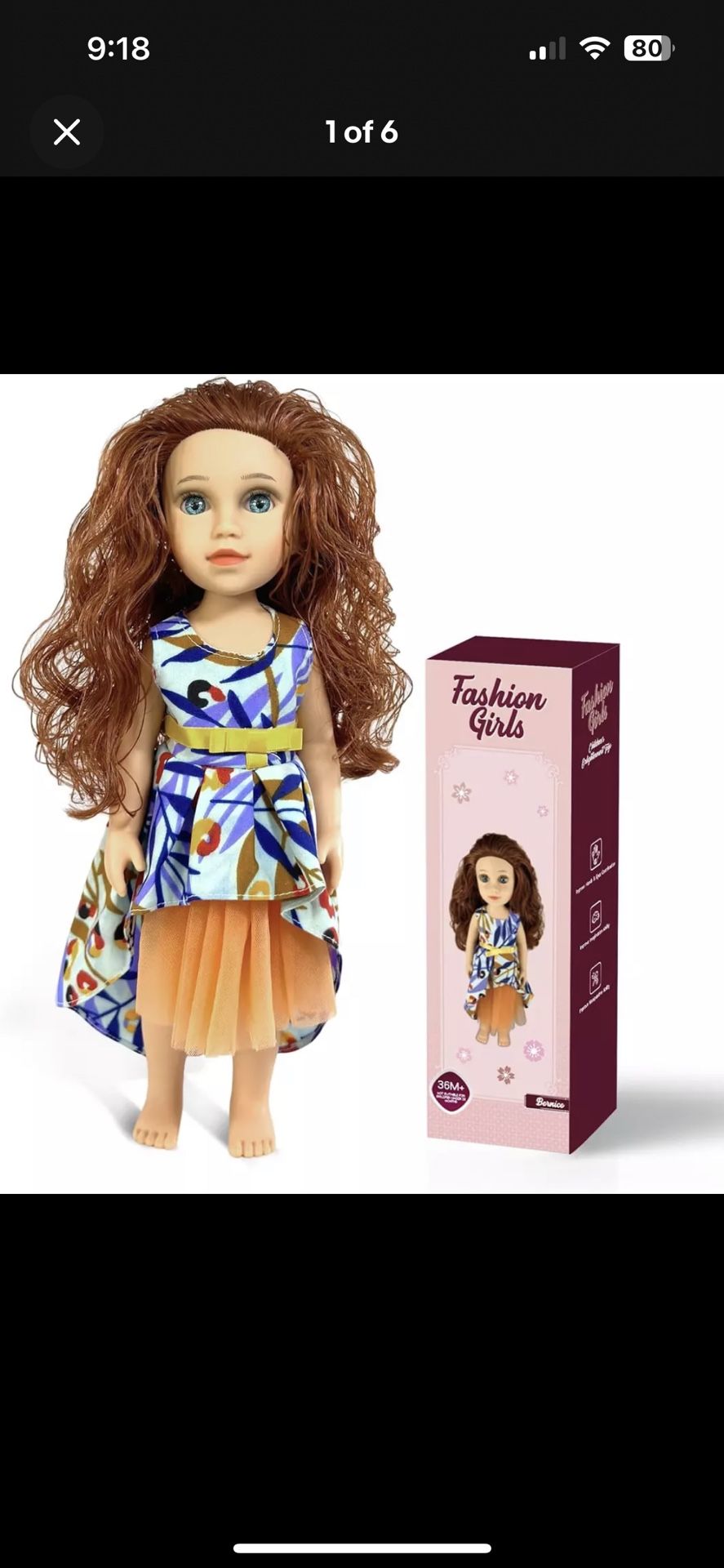 American 14inch Doll Fashion Realistic Doll