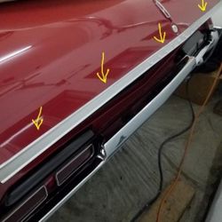 68 442 Oldsmobile Trim Panel Off Trunk Panel.