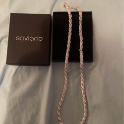 Heavy duty Italian silver chain brand new with box