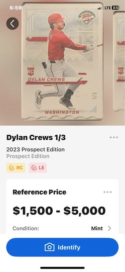 Dylan crews 1/3 prizm card