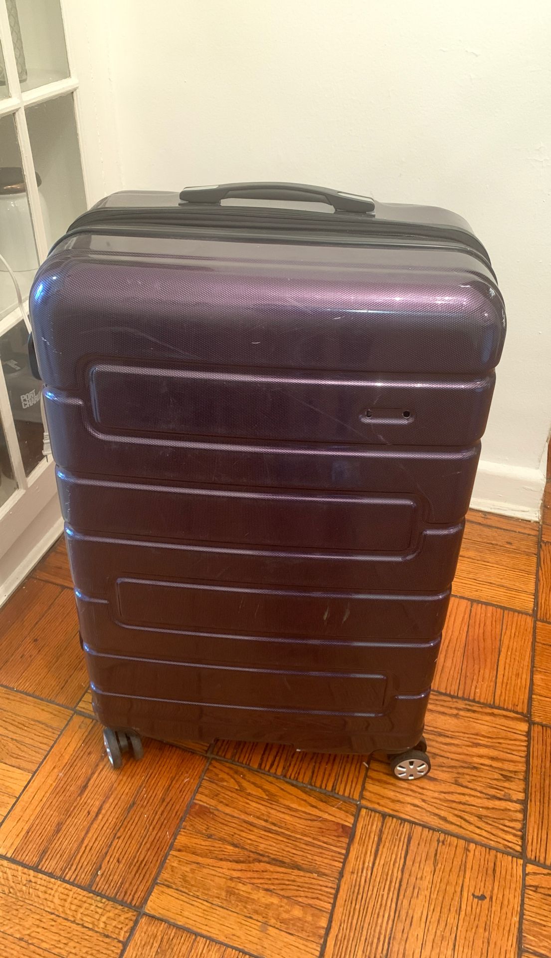 Large suitcase with TSA security lock