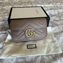 Gucci Super Mini Marmont - Dusty Pink