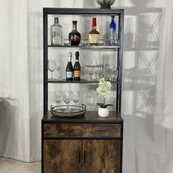 4 Tier Shelf With Drawer & Storage / Bookshelf/ Bookcase / Cabinet / Display Rack
