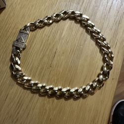 Gold Cuban Link Bracelet