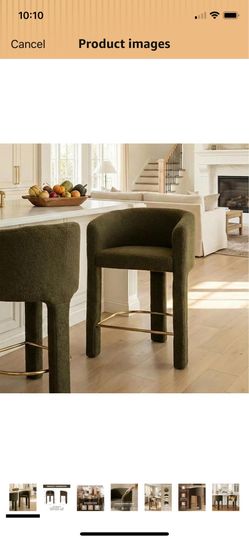 Modern Barrel Bar Stools (2)