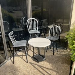 RESTORATED  HARDWARE **^Home Furniture Set: Stools, Accent Chairs, Bar Stool, and Dining Table**