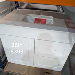 36in Bathroom Vanity With Top