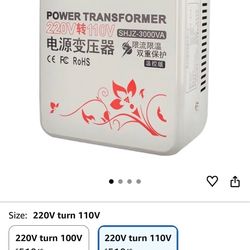 2000W Voltage Converter 110V to 220V Transformer (Like New)