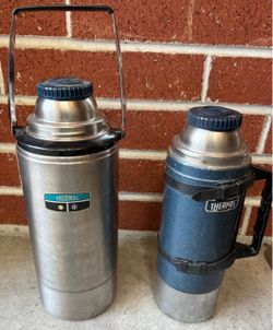 Two thermos jugs, 1 Qt and 2 Qt