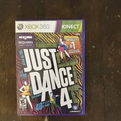 Just Dance 4 (Microsoft Xbox 360, 2012) - Manual Included 
