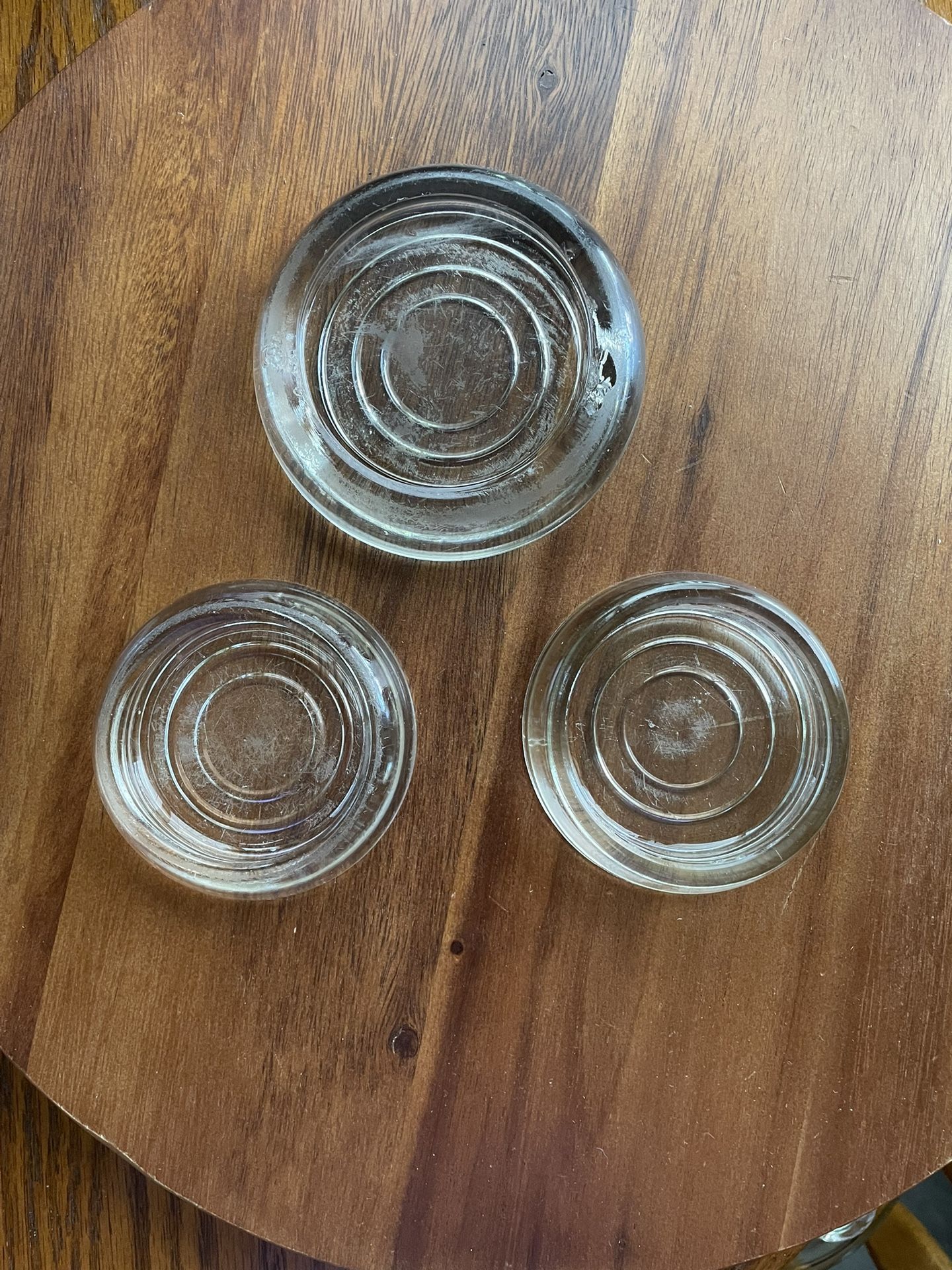 **ANTIQUE** Insulators - Clear Glass ***LOT of 3***