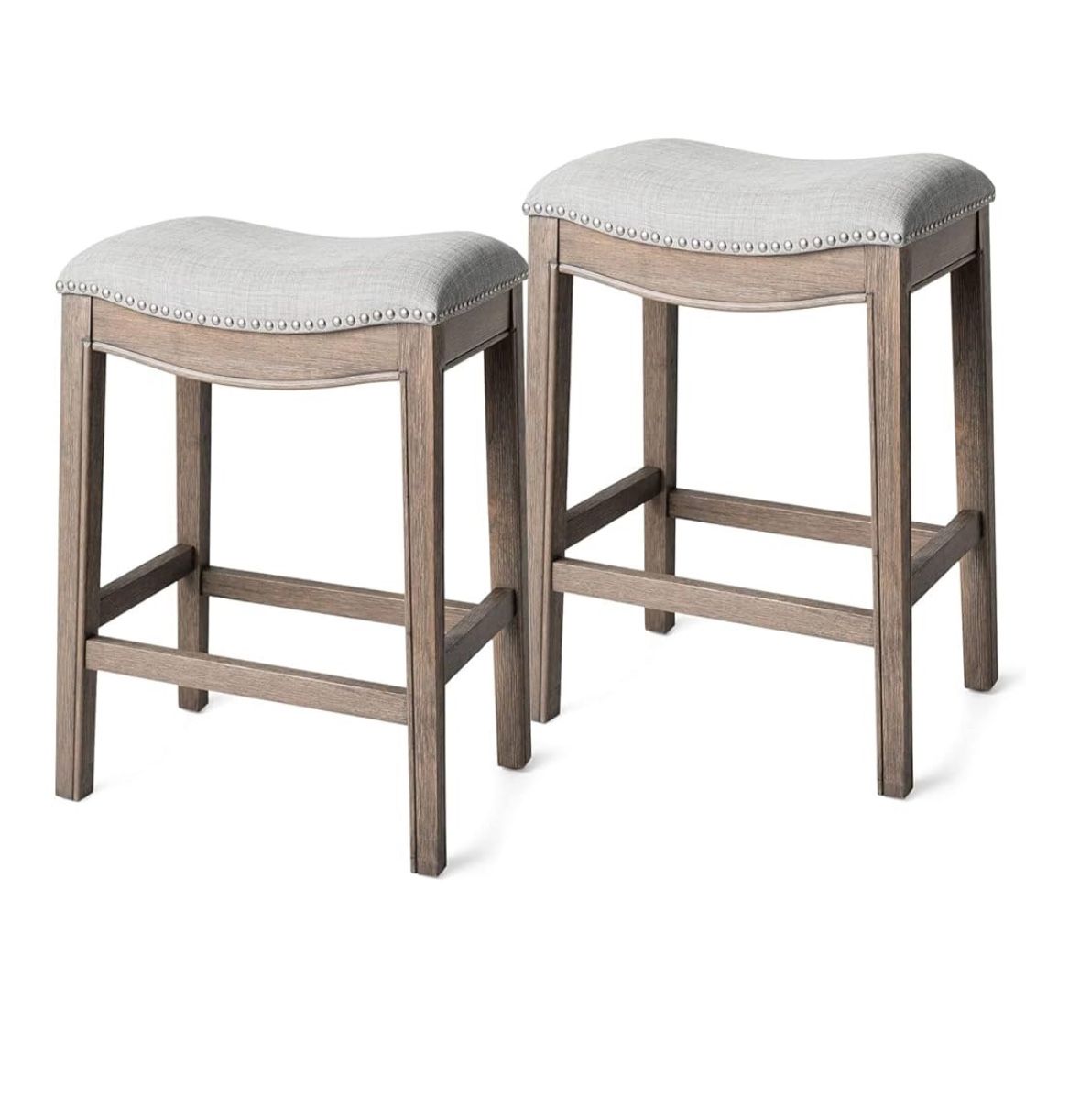 Saddle Seat Bar Stools (Set of 4)