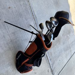 cobra King Jr Golf Club Set + Push Cart