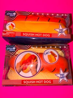 Sunny Days Squish Hot Dog Toy
