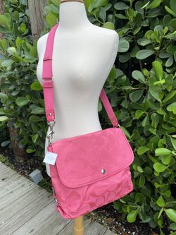 COACH Kyra Signature Shoulder Bag Hibiscus
