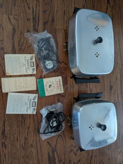 2 Vintage Presto Electric Fry Pans