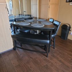Black Dining Table Set