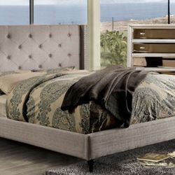 Brand New Grey Eastern King Bed Frame 