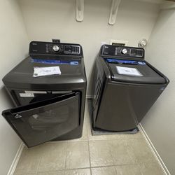 4.5 Cu Midea load washer and 7.5 Cu Dryer